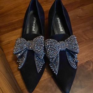 Jeffry Campbell Valenti-J Mixed-Media Block-Heel Pumps